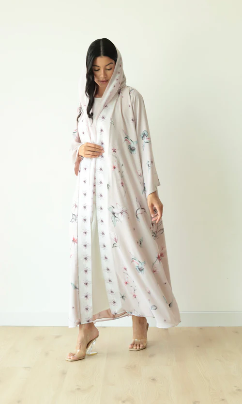 Basic Flowy Lace (Green Abaya)