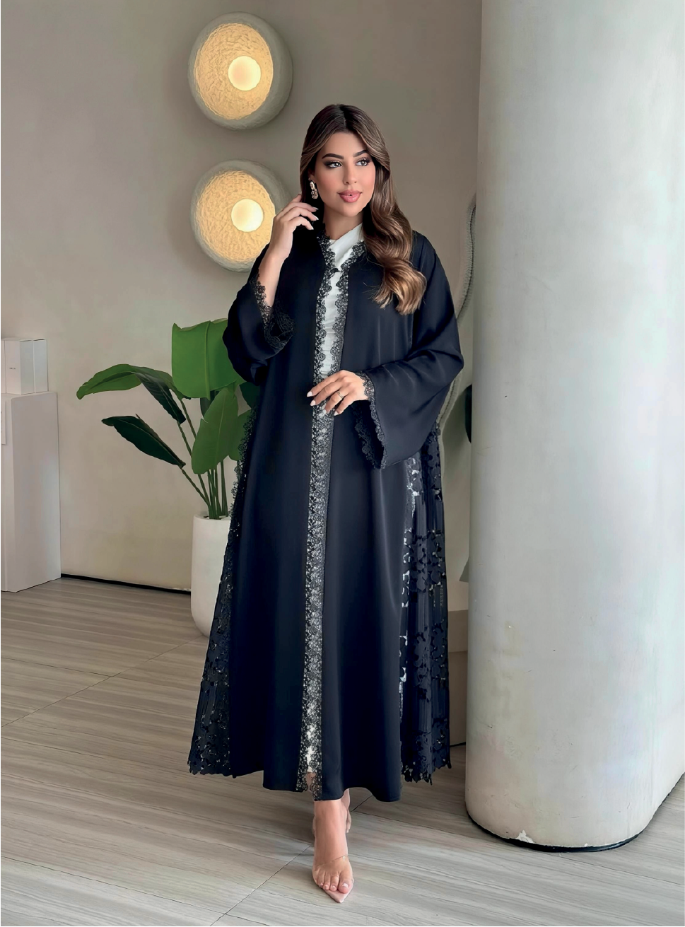 LACE & HAND CRAFT ABAYA