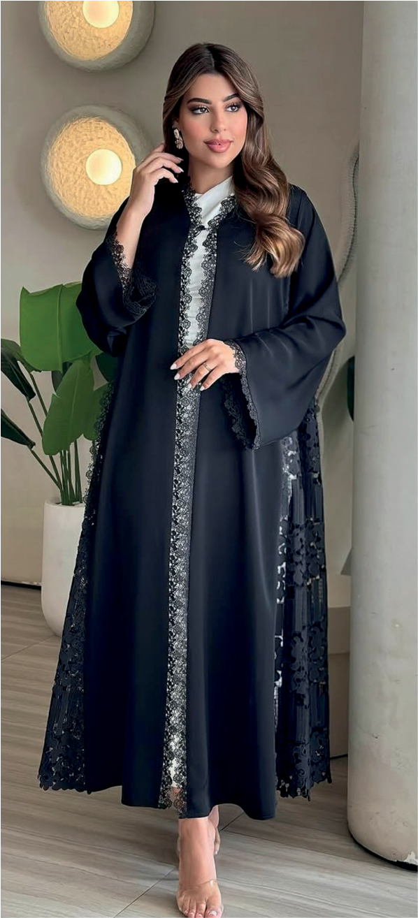 LACE & HAND CRAFT ABAYA