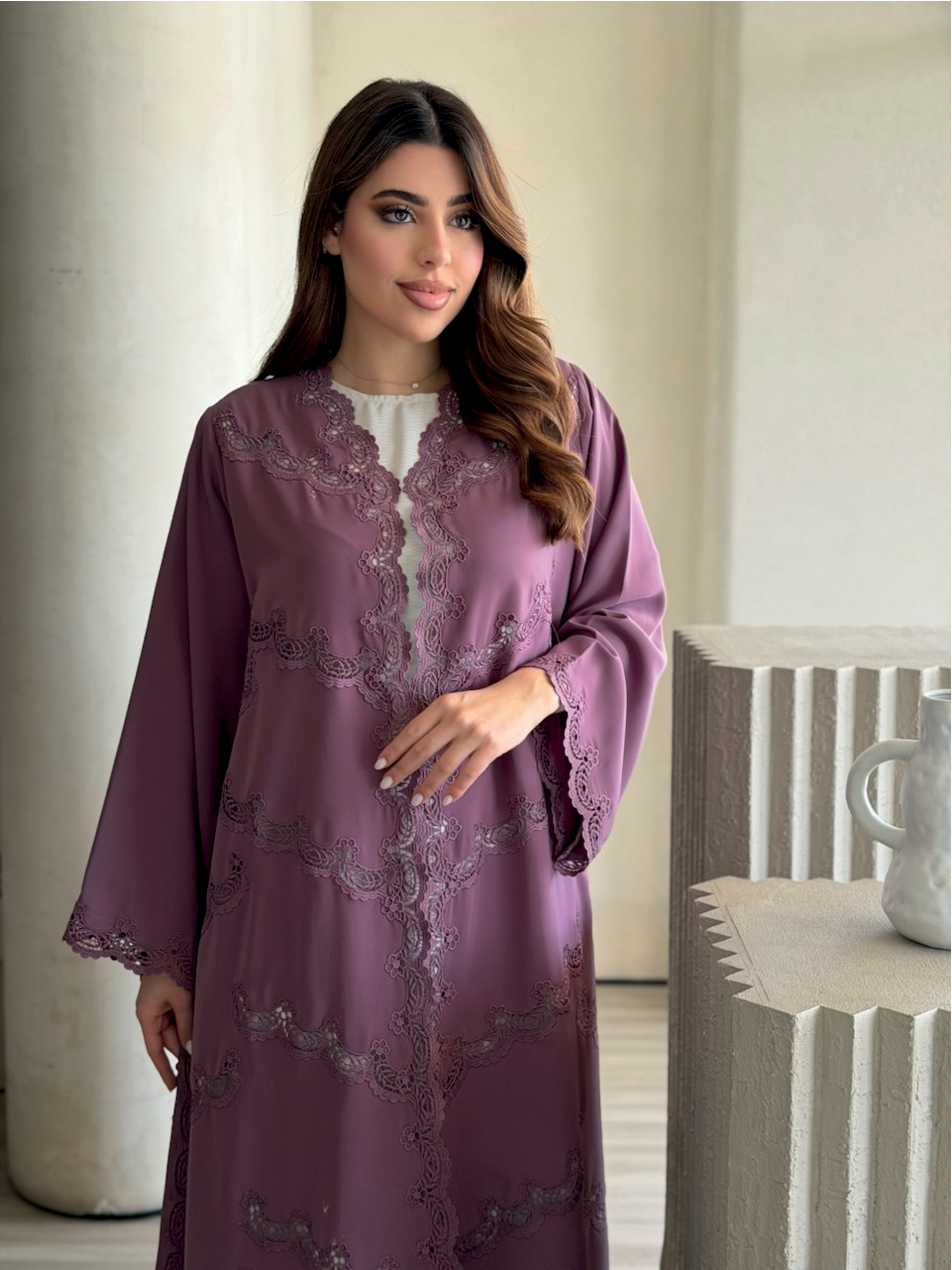 LACE & HAND CRAFT ABAYA